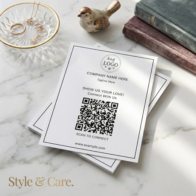Clean and Simple QR Code Business Flyer for Client (Clean and Simple QR Code Business Flyer for Client)