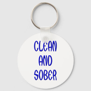 Clean and Sober Key Ring
