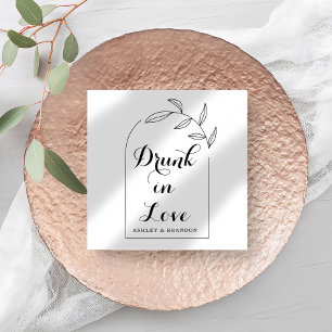 Clean Arch Minimal Wedding Napkins