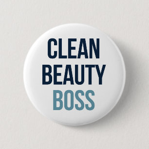 Clean Beauty Boss 6 Cm Round Badge