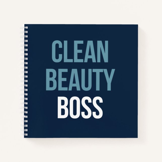 Clean Beauty Boss Notebook for Beautycounter (Front)