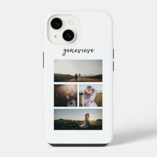 Clean Black and White Photo Modern iPhone 14 Case