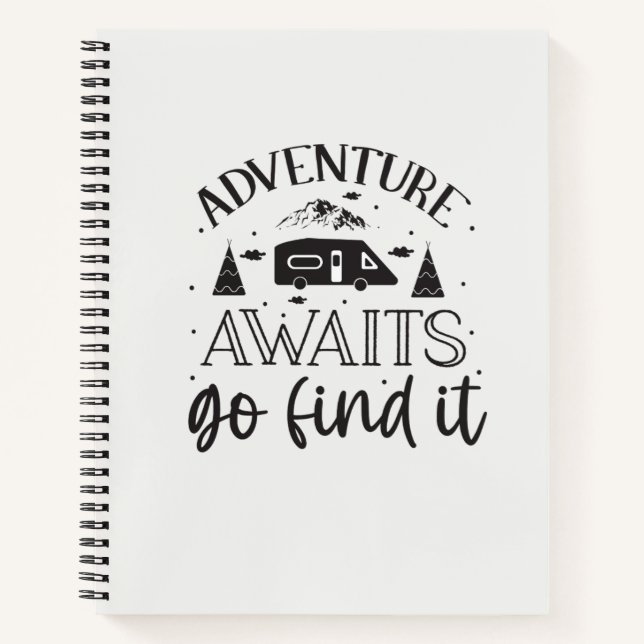 Clean Black & White Aesthetic Notebook Journal  (Front)