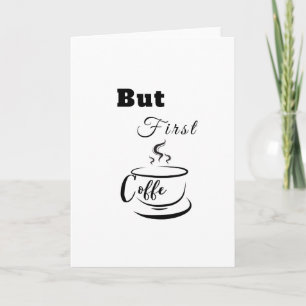 Clean Black & White Bold Greeting Card