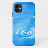 Clean blue water ripples