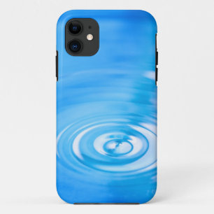 Clean blue water ripples iPhone 11 case