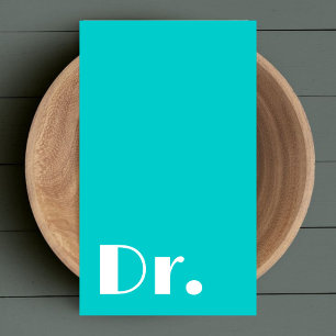 Clean Blue & White Medical Doctors Health care  Business Card
