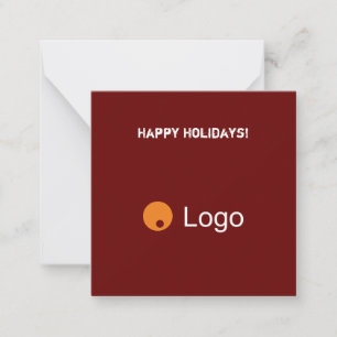 Clean Bordeaux Corporate QR Code Card