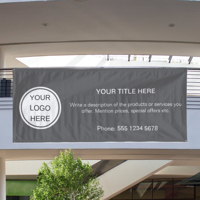 Clean Business Logo Promotional Advertising Event Banner (Creator Uploaded)