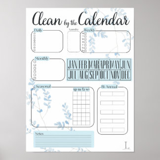 Clean by the Calendar Chore Chart