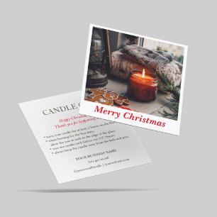 Clean Candle Care Photo Product Thank You Card