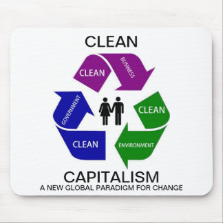 CLEAN CAPITALSM MOUSE MAT