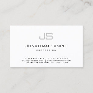 Clean Chiropractor Business Card