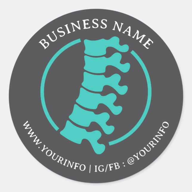 Clean Chiropractor Thank You Sticker (Front)