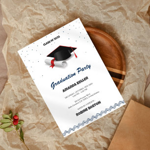 Clean & Classic Graduation Party Invitation