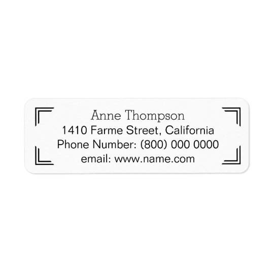 clean & clear address information return address label