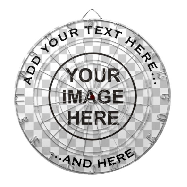 Clean Dartboard with custom text (Front)