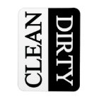 Clean dirty black dishwasher