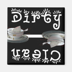 Clean / Dirty (Black) Magnet