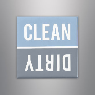 Clean Dirty Blue and Slate Dishwasher Magnet