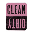 Clean | Dirty Cashmere Rose Dishwasher Magnet