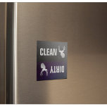 Clean Dirty Deer Buck Dishwasher Magnet<br><div class="desc">This stylish magnet for men is a helpful addition to your dishwasher to help remind your family if the dishes are clean or dirty.</div>