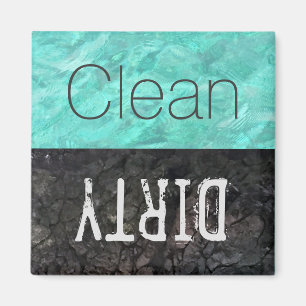 Clean Dirty Dishes Dishwasher Magnet