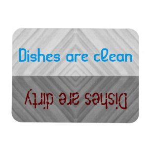 Clean Dirty Dishes Dishwasher Magnet