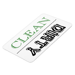 CLEAN DIRTY Dishwasher Clothes Dryer Multi-Purpose Magnet