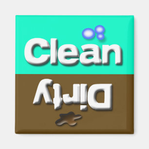 Clean/Dirty Dishwasher Kitchen Dishes Magnet