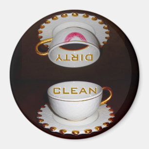 Clean Dirty Dishwasher Kitchen Magnet