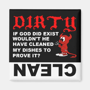 Clean Dirty Dishwasher magnet