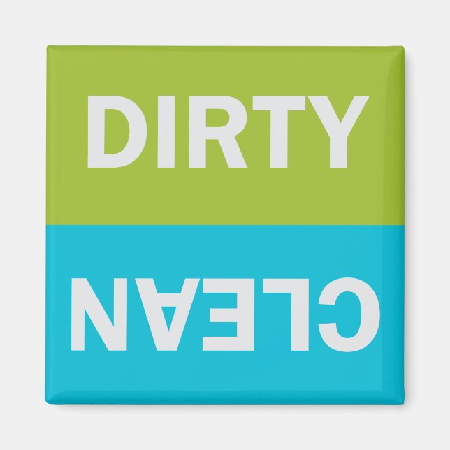 CLEAN DIRTY Dishwasher magnet (Front)