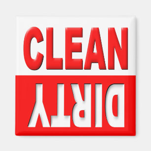 Clean Dirty Dishwasher magnet