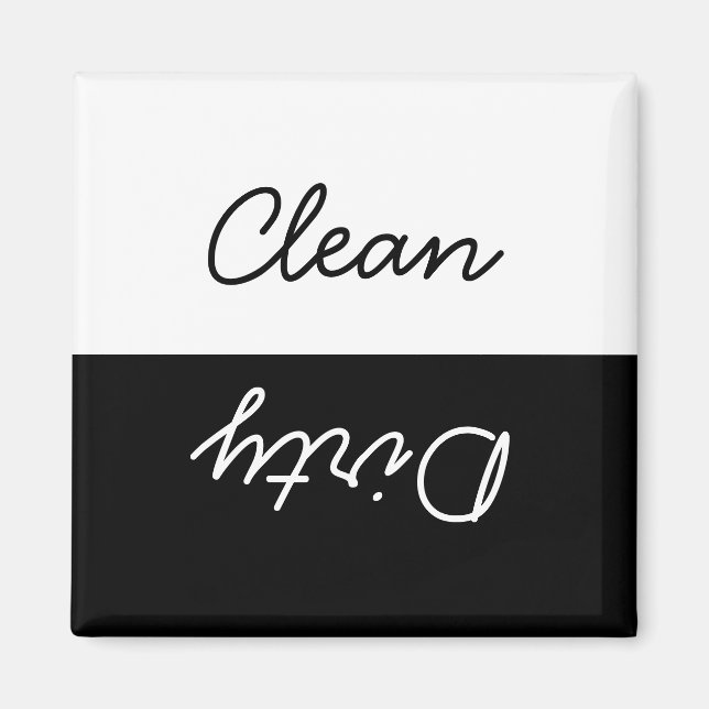 Clean Dirty Dishwasher Magnet (Front)