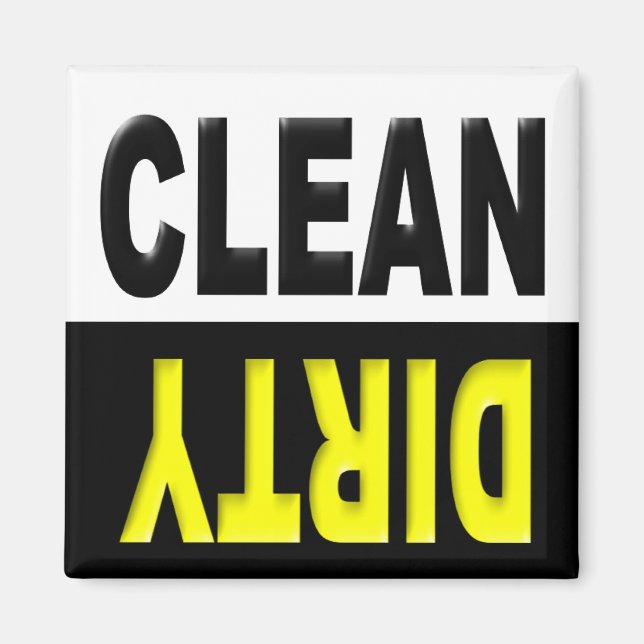 Clean Dirty Dishwasher magnet (Front)