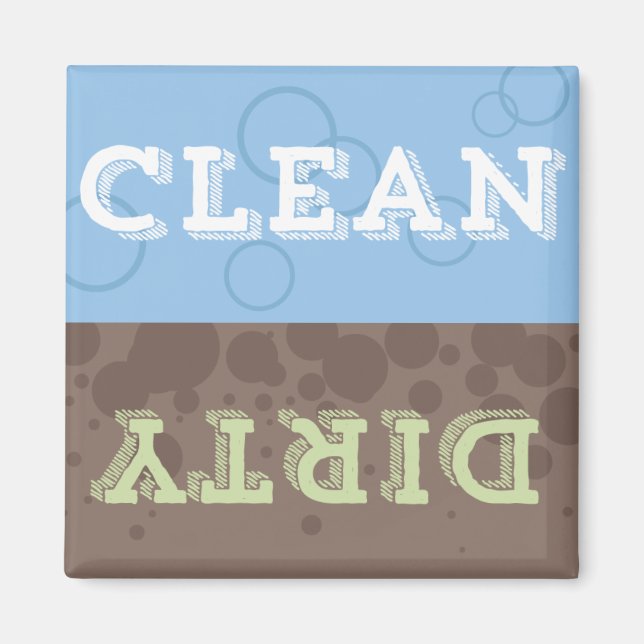 Clean Dirty Dishwasher Magnet (Front)