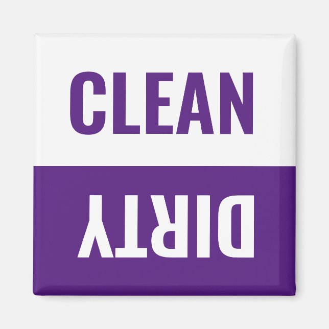 Clean/Dirty Dishwasher Magnet (Front)