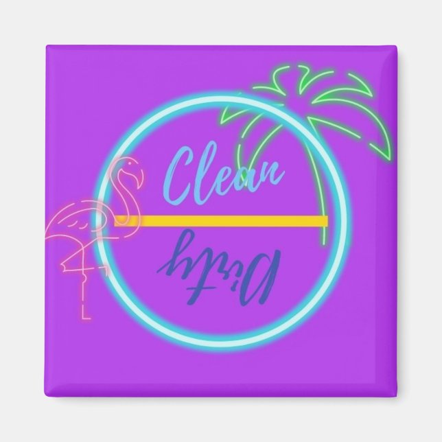 Clean/Dirty Dishwasher Magnet (Front)