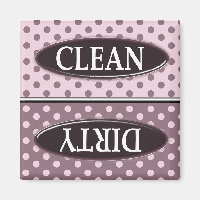 Clean Dirty Dishwasher magnet (Front)