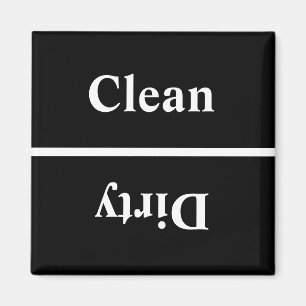 clean dirty dishwasher  magnet