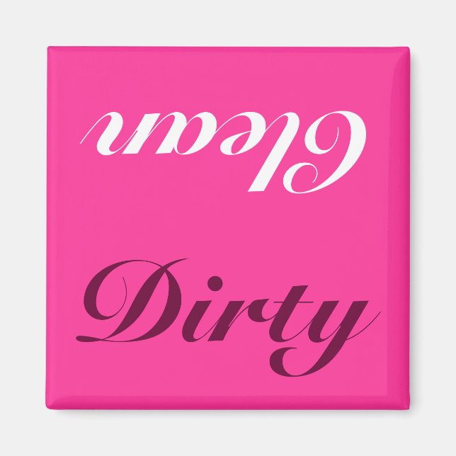 Clean dirty dishwasher magnet (Front)