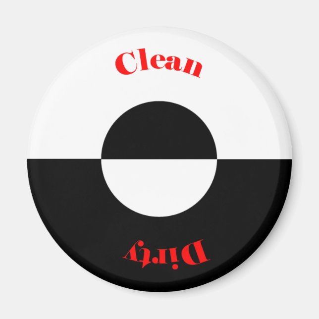 Clean - Dirty Dishwasher Magnet (Front)