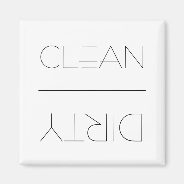 Clean/Dirty Dishwasher Magnet (Front)