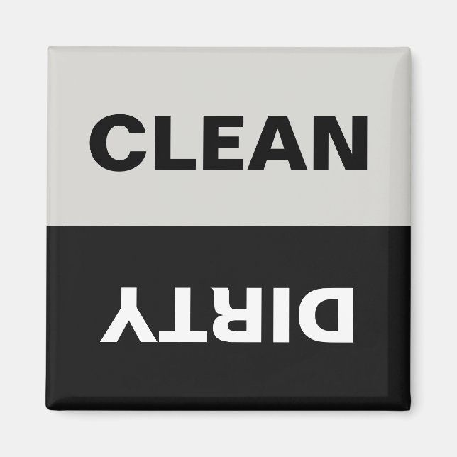 Clean/Dirty Dishwasher Magnet (Front)