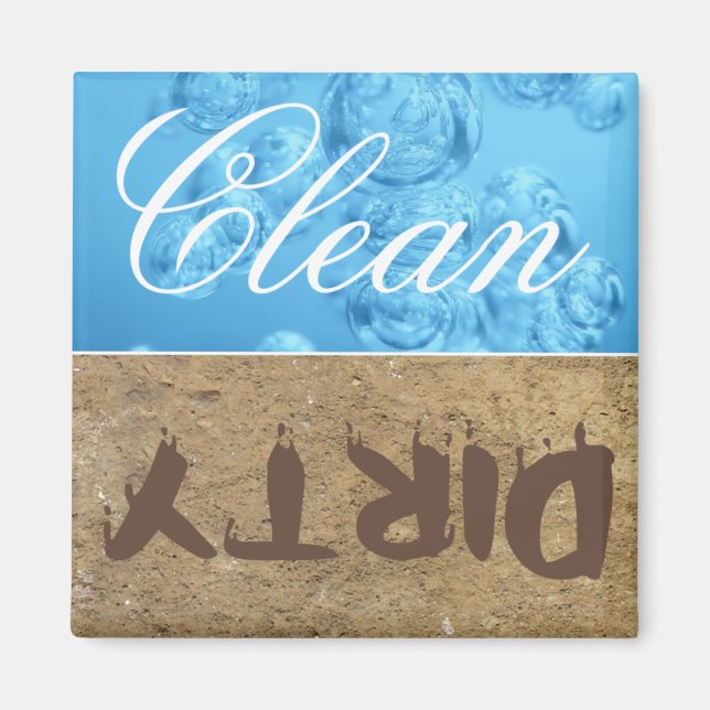 Clean/Dirty Dishwasher Magnet (Front)