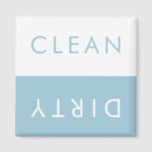 Clean Dirty Dishwasher Magnet in Custom Colours<br><div class="desc">Choose your own background colour, the other half is white; Simple straight forward clean dirty dishwasher magnet. 2" x 2". You can also add your own text to suit your business as a promotional tool. Click "customise it" to pick the colour on the right; if you click the eye dropper...</div>