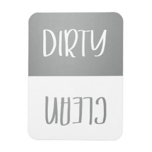 Clean   Dirty Dishwasher Magnet Sign