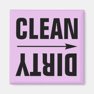 CLEAN DIRTY FRIDGE MAGNETS