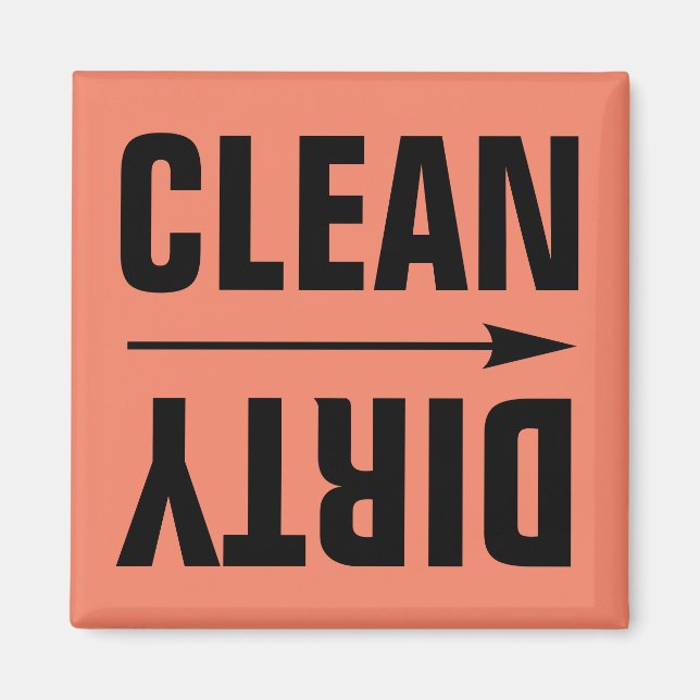 CLEAN DIRTY FRIDGE MAGNETS (Front)